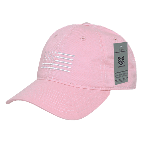 Relaxed Graphic Cap,White Us Flag,Pink