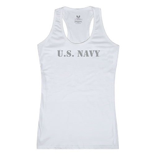 Graphic Tank, Us Navy 2, White, Xl