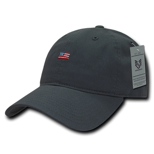 Relaxed Graphic Cap, Small Usa Flag, Dgy