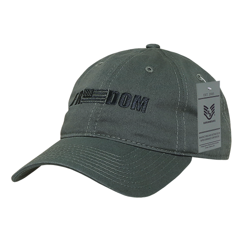 Relaxed Graphic Cap, Freedom 1, Olive