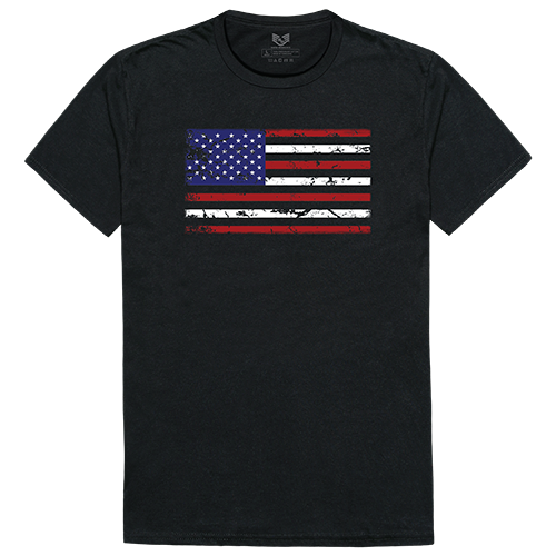 Relaxed G. Tee, US Flag, Blk, 2X - Comfortable Apparel for Men