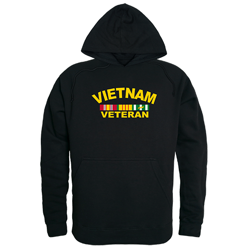 Graphic Pullover Sweatshirt - Vietnam Vet, Black, 2x
