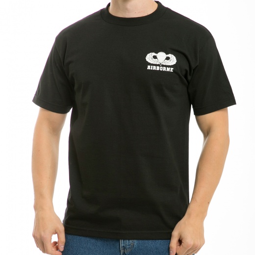 Classic Military T's, Airborne, Black, s