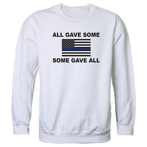 Graphic Crewneck Sweatshirt - All Gave Some, White, XL