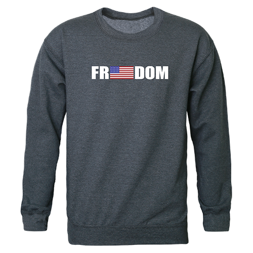 Graphic Crewneck, Freedom, H.Char, XL