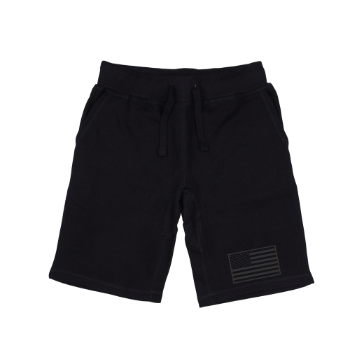 Graphic Shorts, Tonal Flag, Blk