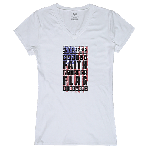 Graphic V-Neck, 5 Things Ydmw 2, Wht, m