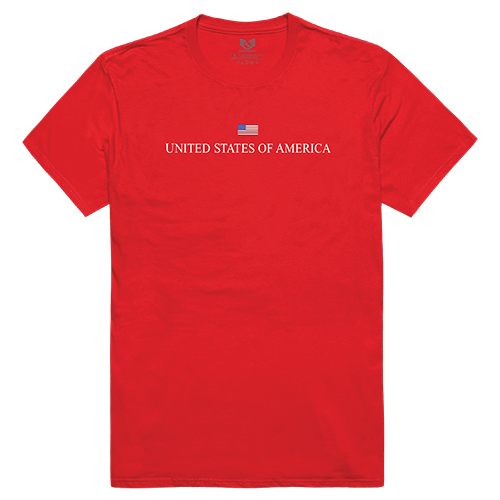 Relaxed Graphic Tee - Red, 2X, USA Made