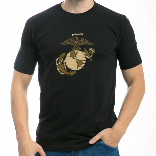 30 Single Tee, Us Marine 2, Black, m