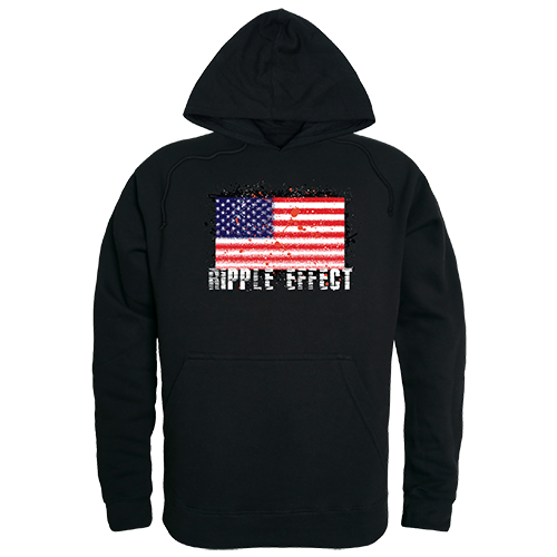 Graphic Pullover Sweatshirt - Ripple Effect Blk, M