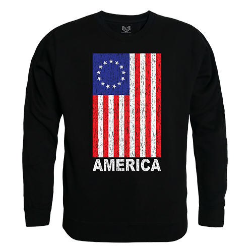 Graphic Crewneck, Black, Black, Xl