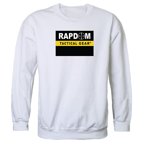 Graphic Crewneck, Rapdom, White, Xl