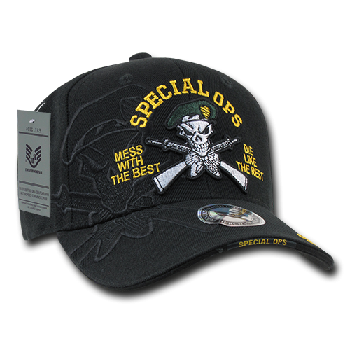 Shadow Caps, Grn Beret Special Ops, Black