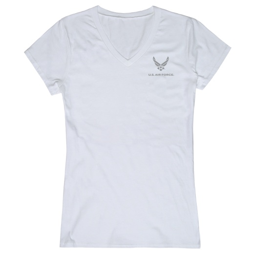 Women's V-Neck Tees - Airforce White XL
