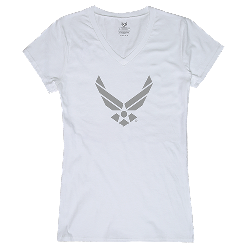 Buy Graphic V-Neck USAF Wing T-Shirt White - Rapid Dominance Corporation