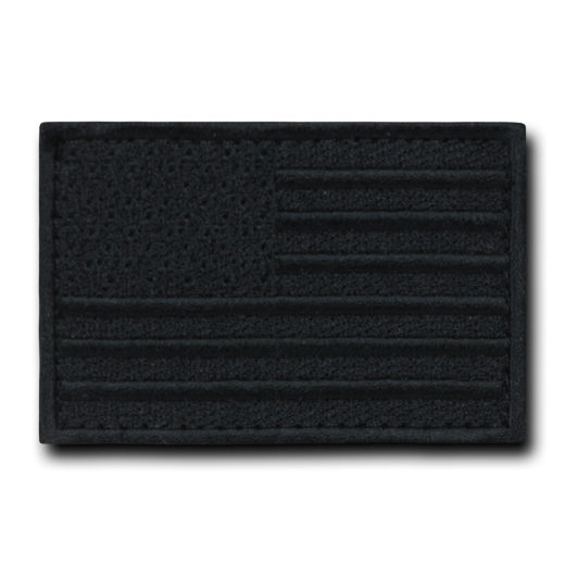 Canvas Patch (3""X2""),Usa, Black