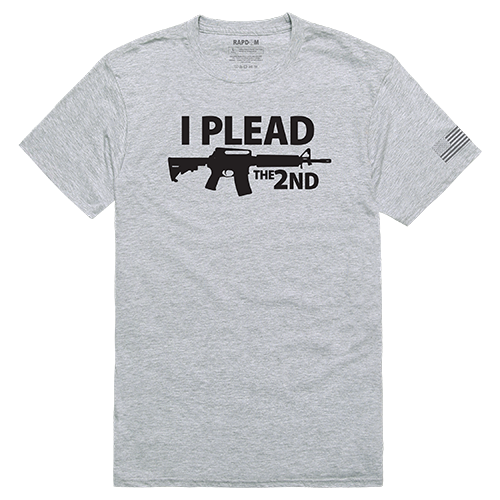 Tac. Graphic T, I Plead The 2Nd, Hgy, 2x - Comfortable Crew Neck T-Shirt