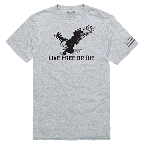 Tactical Graphic T, Live Free, Hgy, m by Rapid Dominance Corporation