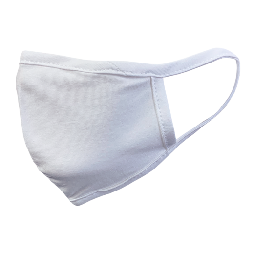 Single Layer Face Mask, White