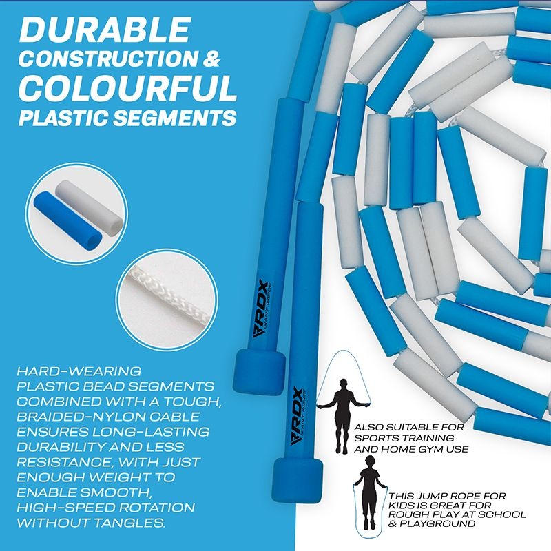Rdx Bd Braided Nylon Tangle-Free 10Ft Kids Jump Rope