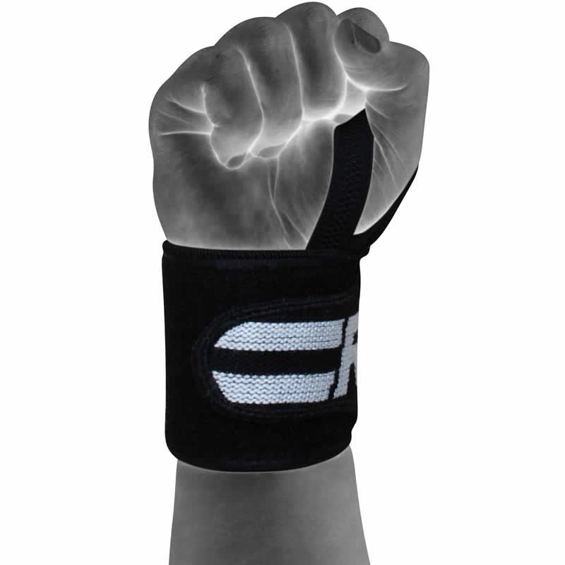 Rdx W2 Weight & Powerlifting Wrist Support Wraps With Thumb Loops