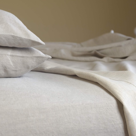 Blvd Haussmann Organic French Linen Sheets (Oc Thread, Organic Elastic Corners) - Luxury Relaxed Edition