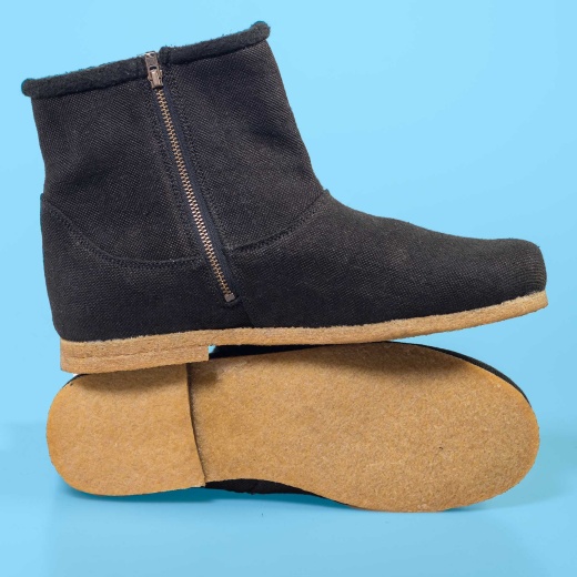 Bostoneer Unisex Warm Urban Hemp Boots with Organic Booties