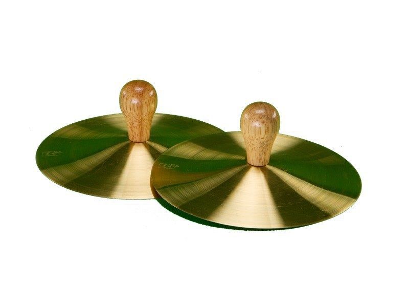 Solid Brass Cymbals With Knobs (Pair) - 5"