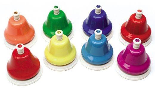 Kidsplay 8-Note C Major Diatonic Desk Bell Set