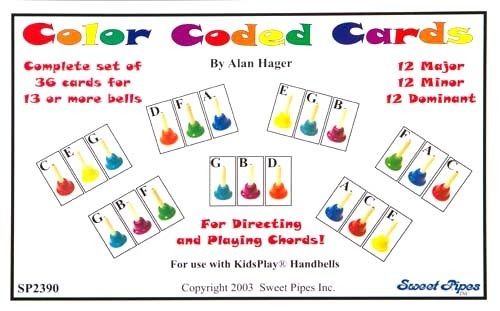 Color Coded Chord Cards for 20-Note Bell Sets
