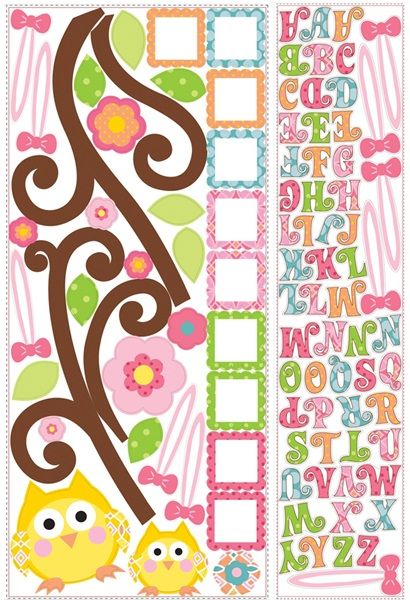 Scroll Tree Letter Branch Wall Decals