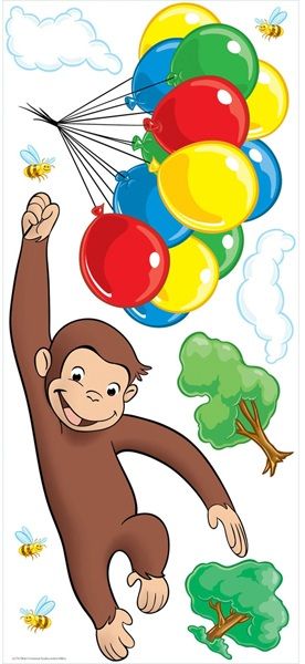 Curious George Giant Wall Decal