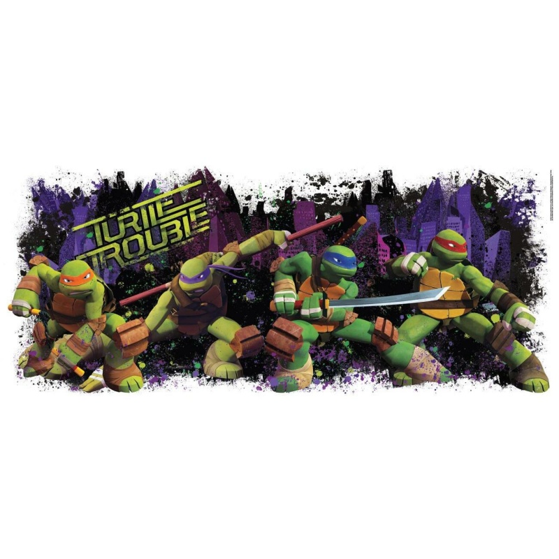 Teenage Mutant Ninja Turtles Turtle Trouble Giant Wall Decal