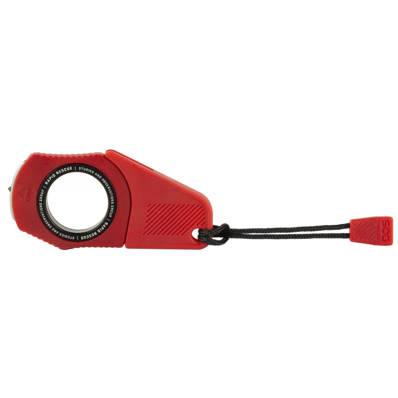 Sog Knives & Tools, Rapid Rescue, Compact Seat Belt Cutter, Rescue Red
