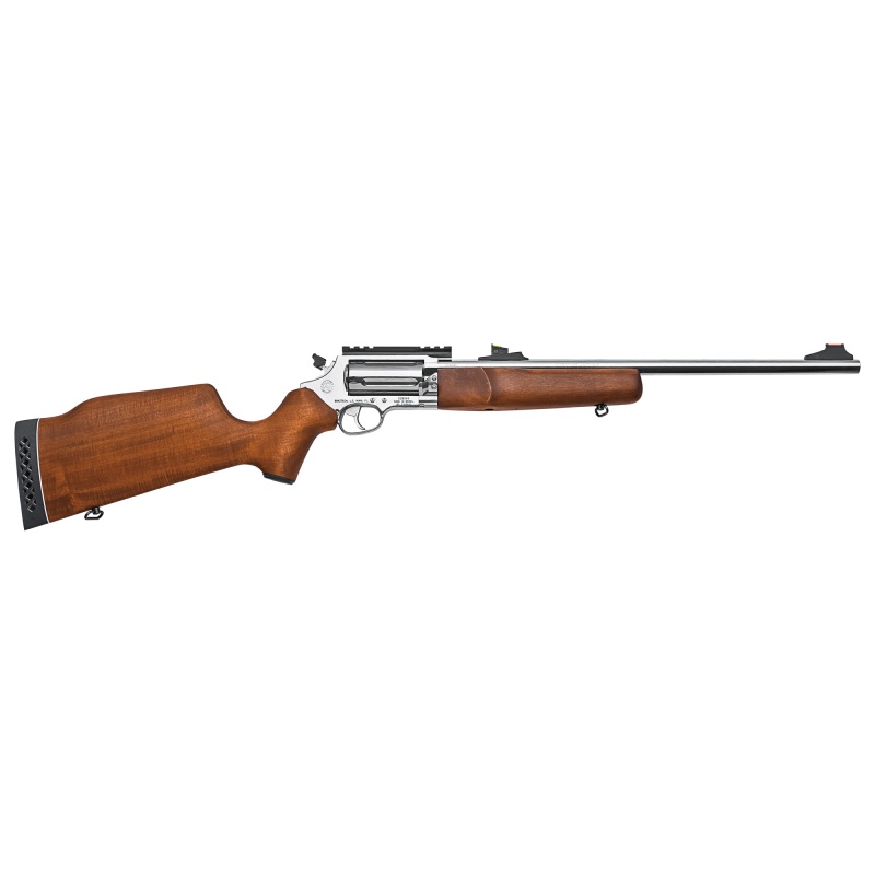 Rossi, Circuit Judge, Double Action, 45 Colt/410 Bore, 3" Chamber, 18.5" Barrel, Stainless Finish, Wood Stock, 5 Rounds