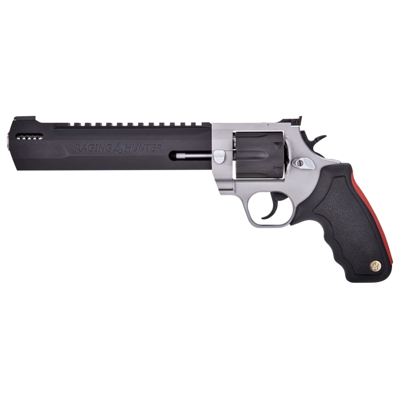 Taurus Usa, Raging Hunter, Double/Single Action, Metal Frame Revolver, Large Frame, 460 S&W, 10.5" Barrel, Steel, Oxide Finish, Black, Rubber Grips, Adjustable Rear Sight, 5 Rounds