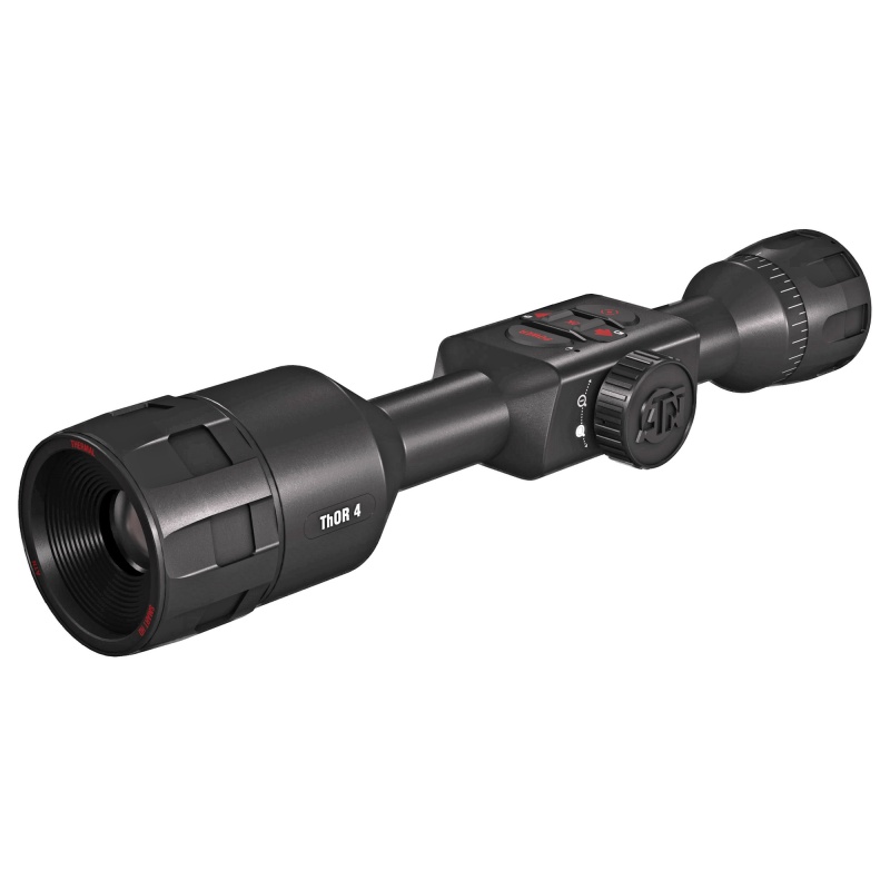 Atn, Thor 4 640, Thermal Rifle Scope, 1.5-15X25mm, 30Mm Main Body Tube, 640X480 Sensor Resolution, 7 Different Reticles In Red/Green/Blue/White/Black, Full Hd Video Record, Wifi, Gps, Smooth Zoom And Smartphone With Ios Or Android, Matte Finish, Black