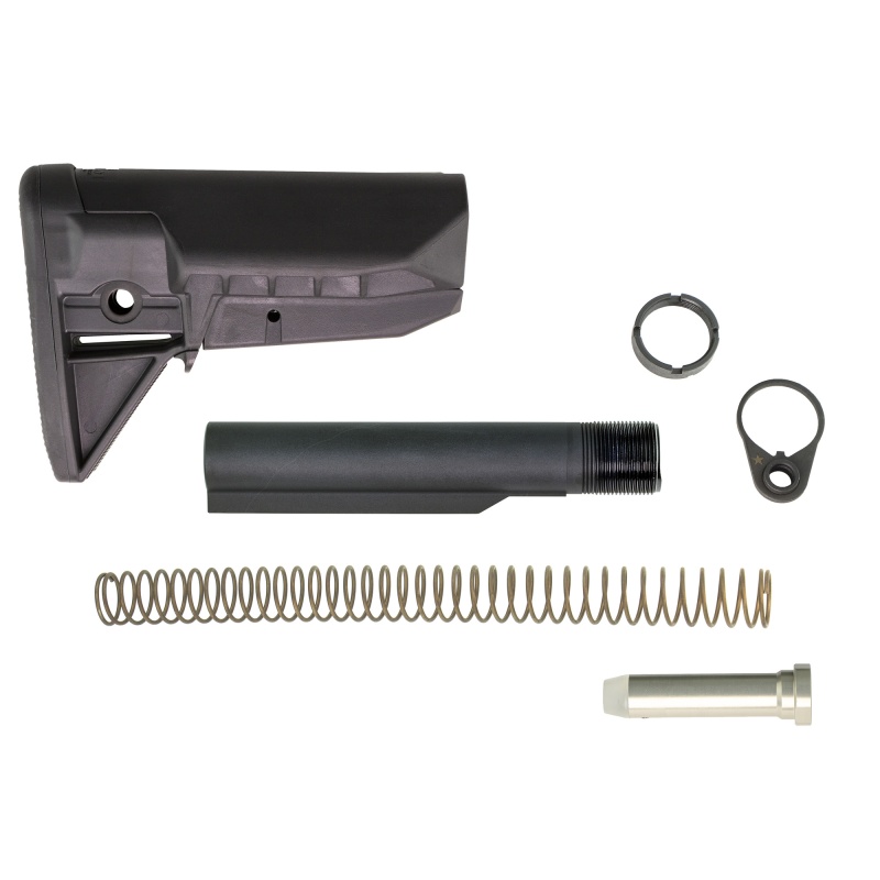 Bravo Company, Bcmgunfighter Mod 0 Stock Kit, Sopmod (Widebody), Receiver Extension, Quick Detach End Plate, Lock Nut Action Spring, Carbine Buffer, Black