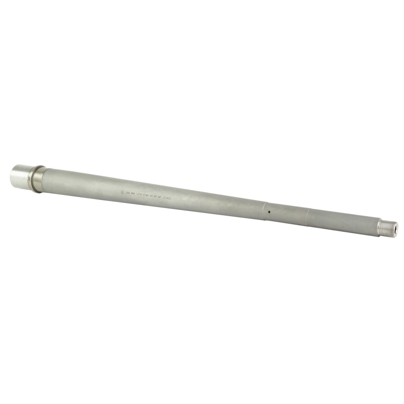 Ballistic Advantage, Premium Series Barrel, Heavy Profile, 308 Winchester, 18" Barrel, 5/8X24 Thread Pitch, Fits Dpms Style Ar10, Qpq Corrosion Resistant Finish, Silver, 1:10" Twist Rate, Rifle-Length Gas System