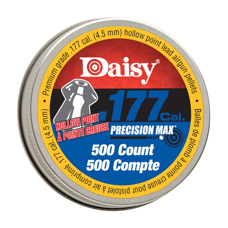 Daisy, Precisionmax Hollow Point Pellets, .177 Cal, 500 Per Tin