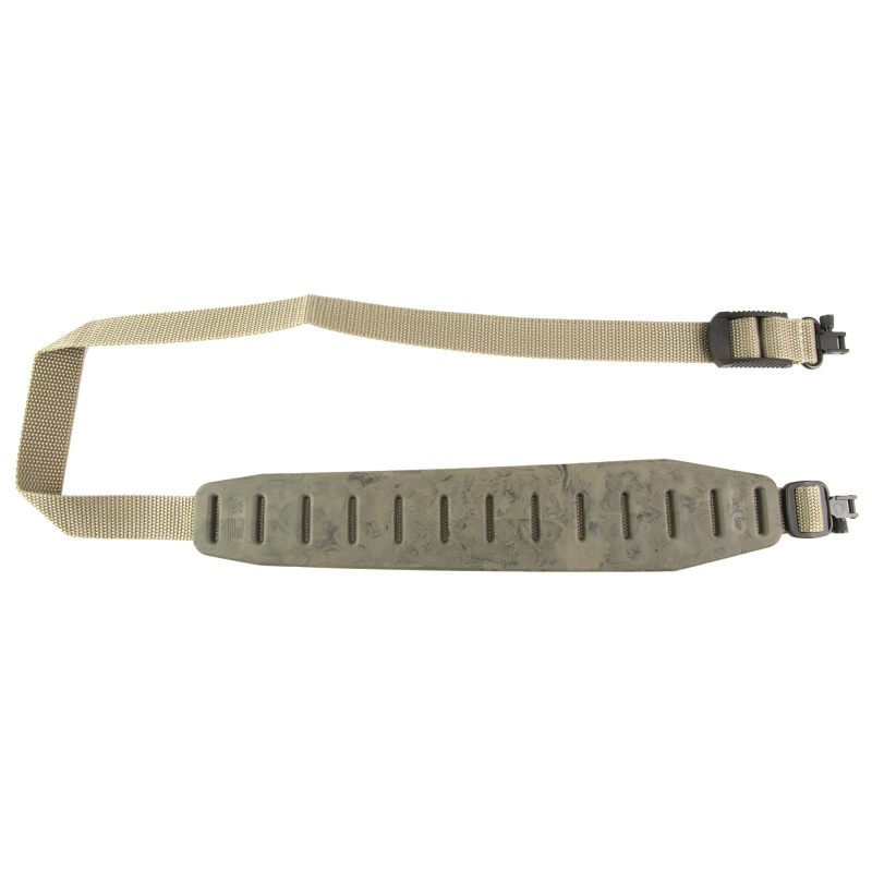 Quake, Claw Standard 2.0, 2 Point Rifle Sling, Sand Camo, Includes Hush Stalker Ii Qd Metal Sling Swivels