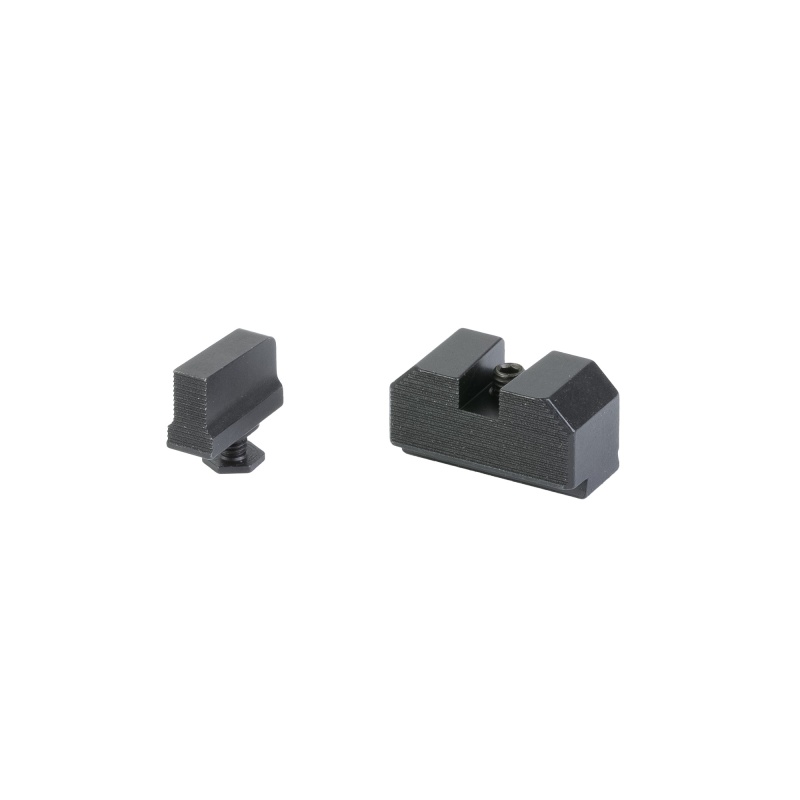 Night Fision, Optics Ready Stealth Series Sights, Black Front And Rear Sight, Fits Glock 17/19/45/47 Mos/Non Mos, Rmr/507C/508T Height Without Plate, .290"-.313" Blade Height, Nitride Finish, Black