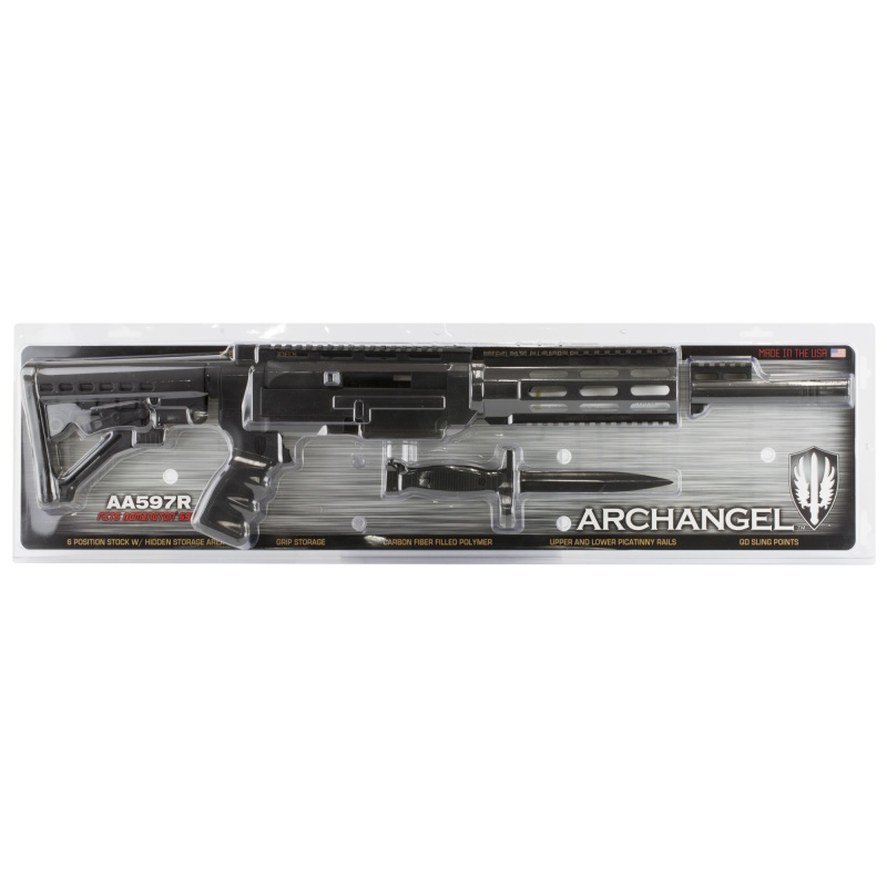 Promag Industries, Archangel Stock, Fits 597 Rifle, 6 Position, Tactical Mag Release, Black