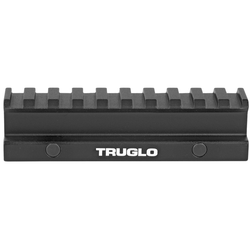 Truglo, Riser Mount Picatinny, Riser, Black, Picatinny Style Riser Mount, Raises Mounting Surface By 3/4"