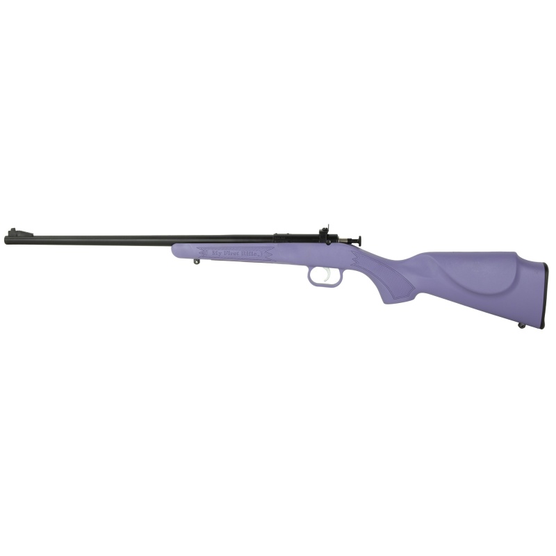 Keystone Sporting Arms, Crickett, Generation 2, Bolt Action Rifle, Single Shot, Compact, 22 Lr, 16.125" Barrel, Matte Blued Finish, Purple Synthetic Stock, Adjustable Sights, Right Hand