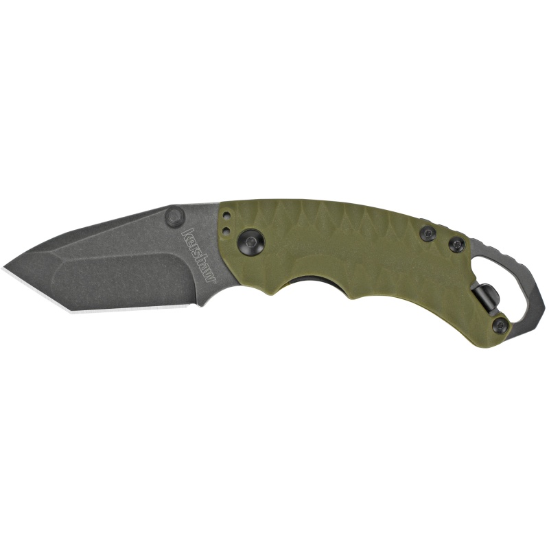 Kershaw, Shuffle Ii, Folding Knife, 8Cr13mov/Blackwash, Plain, Tanto Point, 2.6", Glass-Filled Nylon