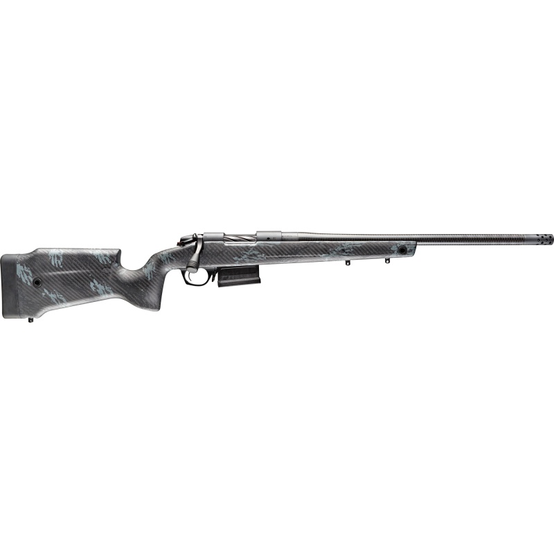 Bergara, Premier Series, Crest Carbon, Bolt Action Rifle, 308 Winchester, 20" Carbon Fiber Barrel, Threaded 5/8X24, Omni Muzzle Brake, Cerakote Finish, Sniper Gray, Monte Carlo Carbon Fiber Stock, 5 Rounds, 1 Aics Style Magazine
