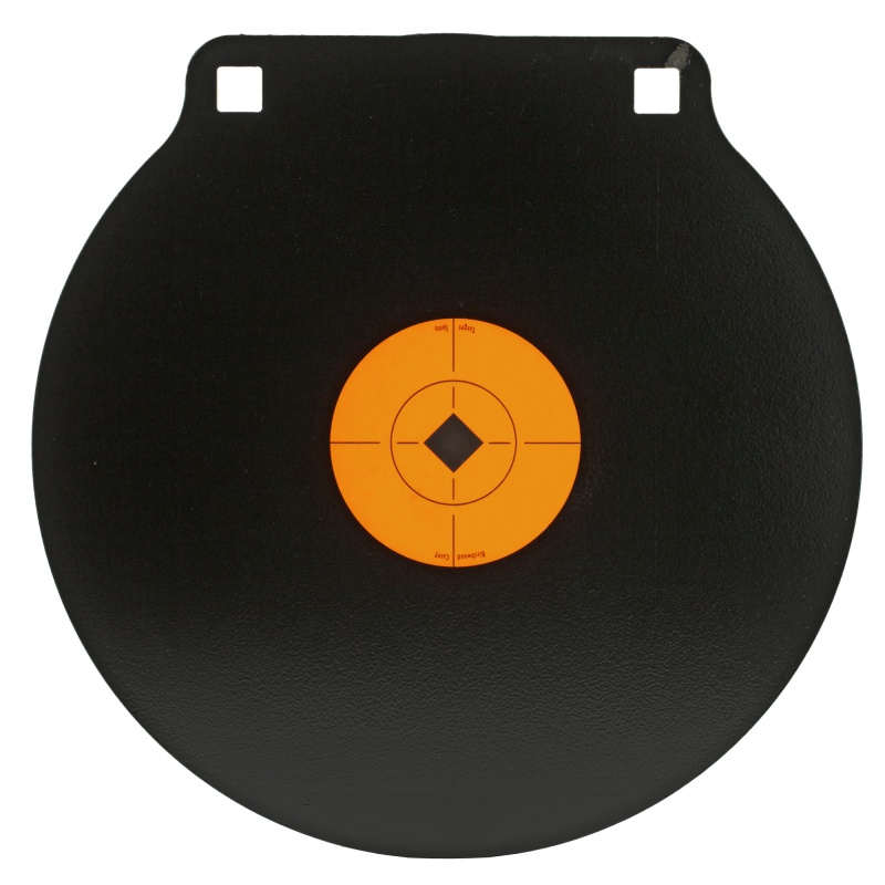 Birchwood Casey, World Of Targets, 10"Gong Two Hole Target, 3/8", Ar500, Includes 3" Target Spot, Steel