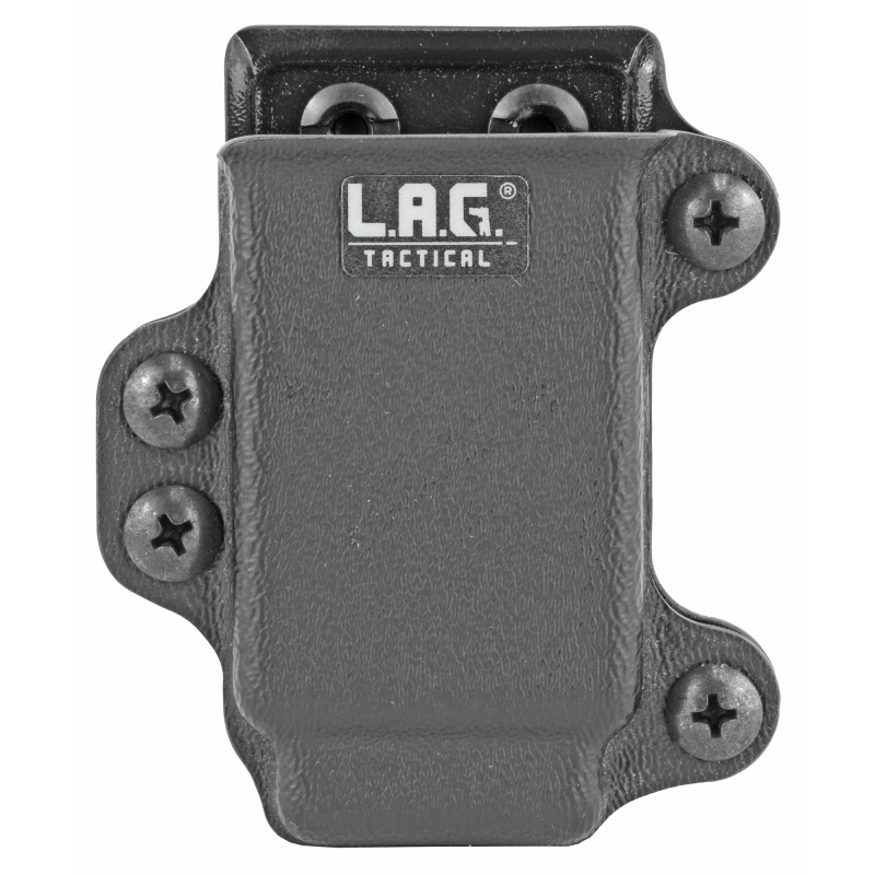 L.A.G. Tactical, Inc., Single Pistol Magazine Carrier, Fits All Single Stack 45Acp Magazines, Kydex, Black Finish