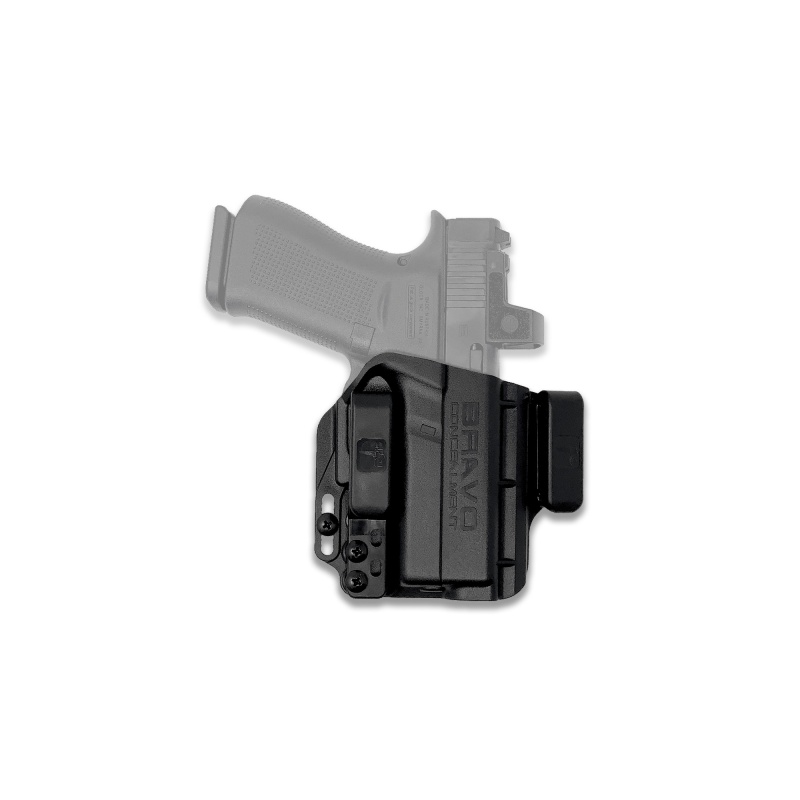 Bravo Concealment, Torsion, Iwb Concealment Holster, Waistband Clips, Fits Glock 43/43X/43X Mos, Right Hand, Black, Polymer